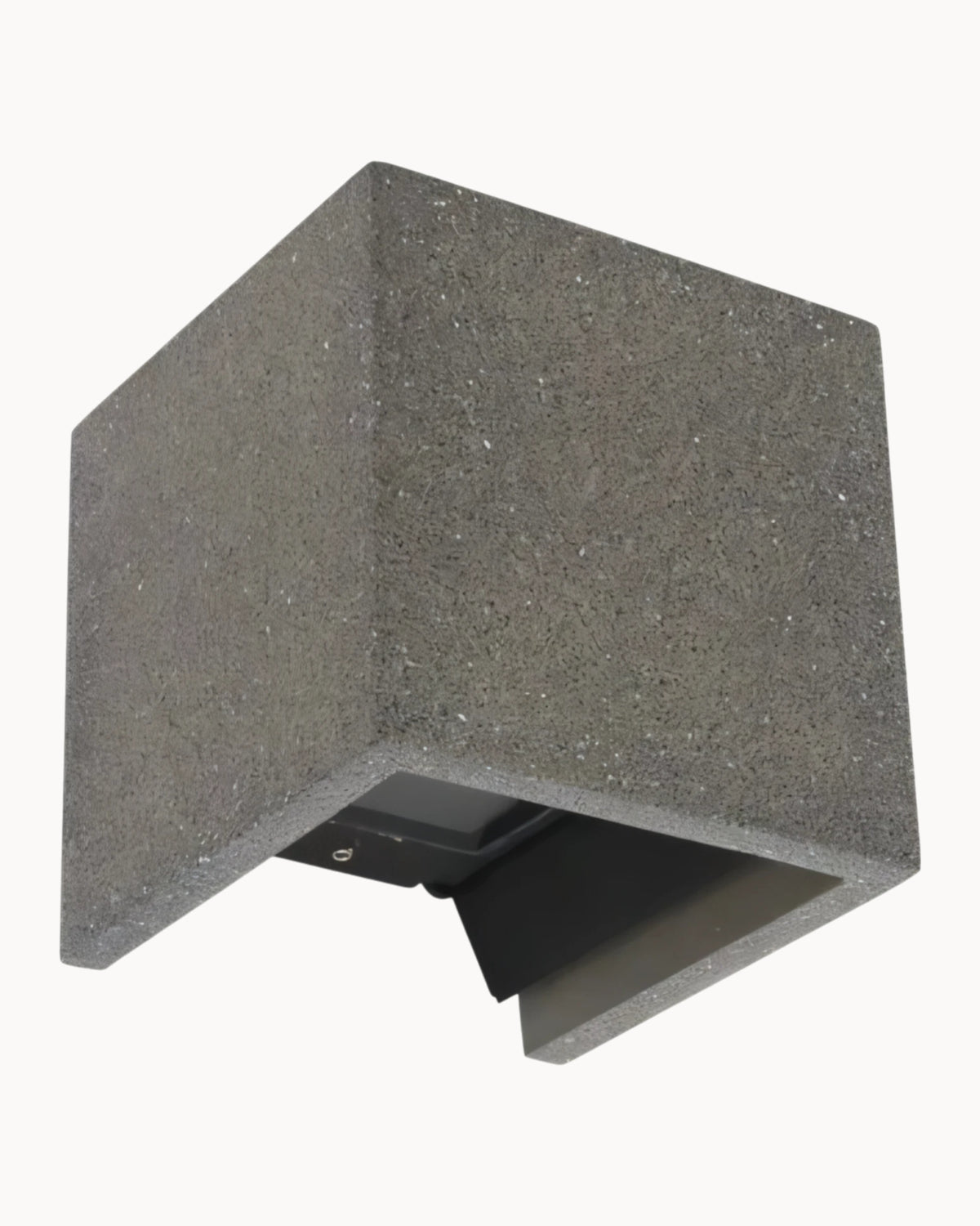 Tampa Cube Wall Light IP65 Sand Black