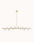 Clooney 14 Light Pendant Brass with Clear Glass