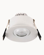Duo 48mm IP54 3.5W 3000K Tiltable Downlight White