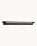 Black 900mm wall light with frosted diffuser