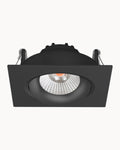 Totem 83mm IP54 8W 3000K Tiltable Downlight Black