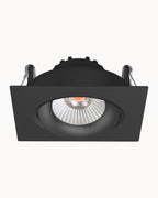 Totem 83mm IP54 8W 3000K Tiltable Downlight Black
