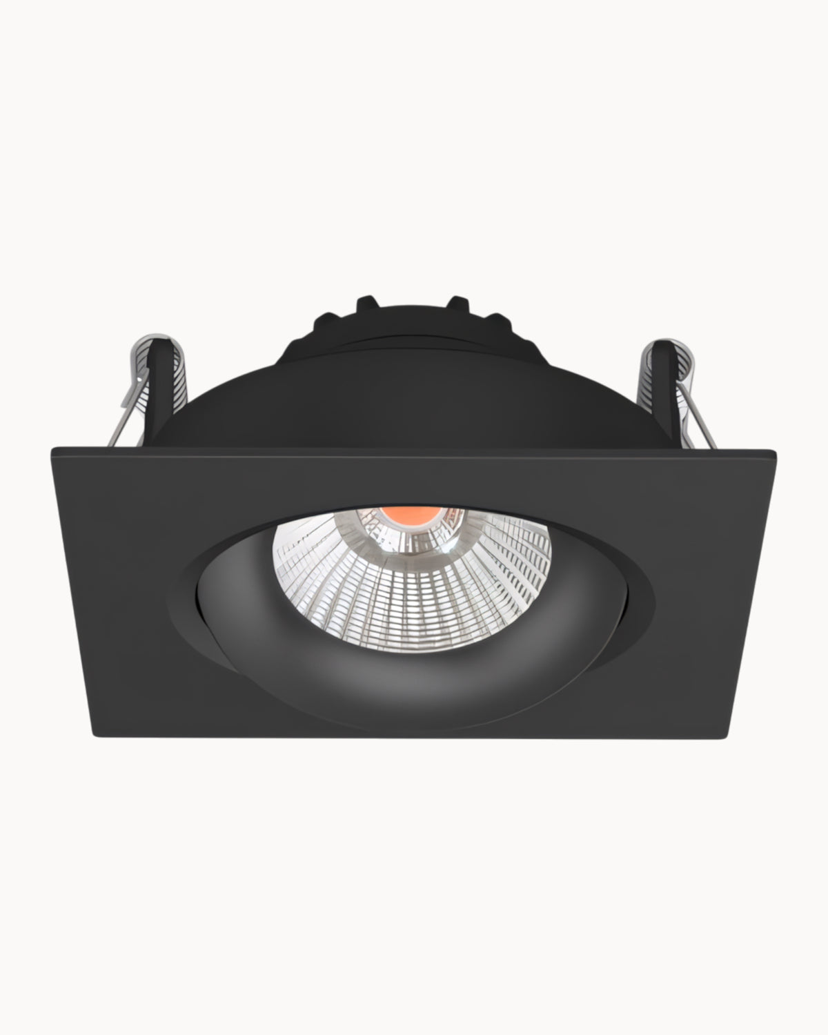 Totem 83mm IP54 8W 3000K Tiltable Downlight Black