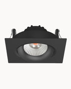 Black square downlight