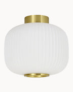 Brass DIY fitting with opal glass