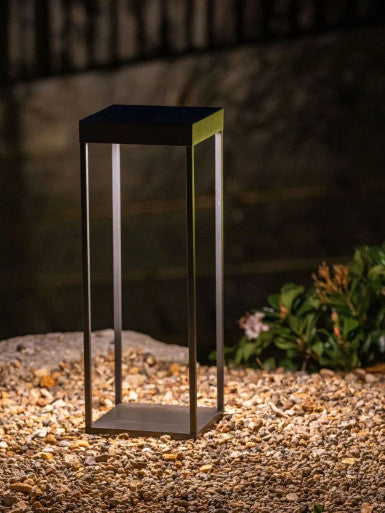 Black textured finish bollard 24v