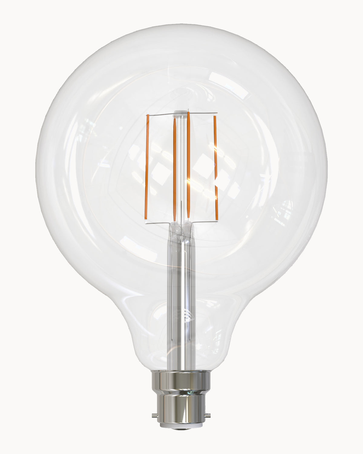 LED G125 BC/B22 clear bulb