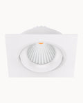 Architectural 95mm IP54 10W 3000K Tiltable Downlight White