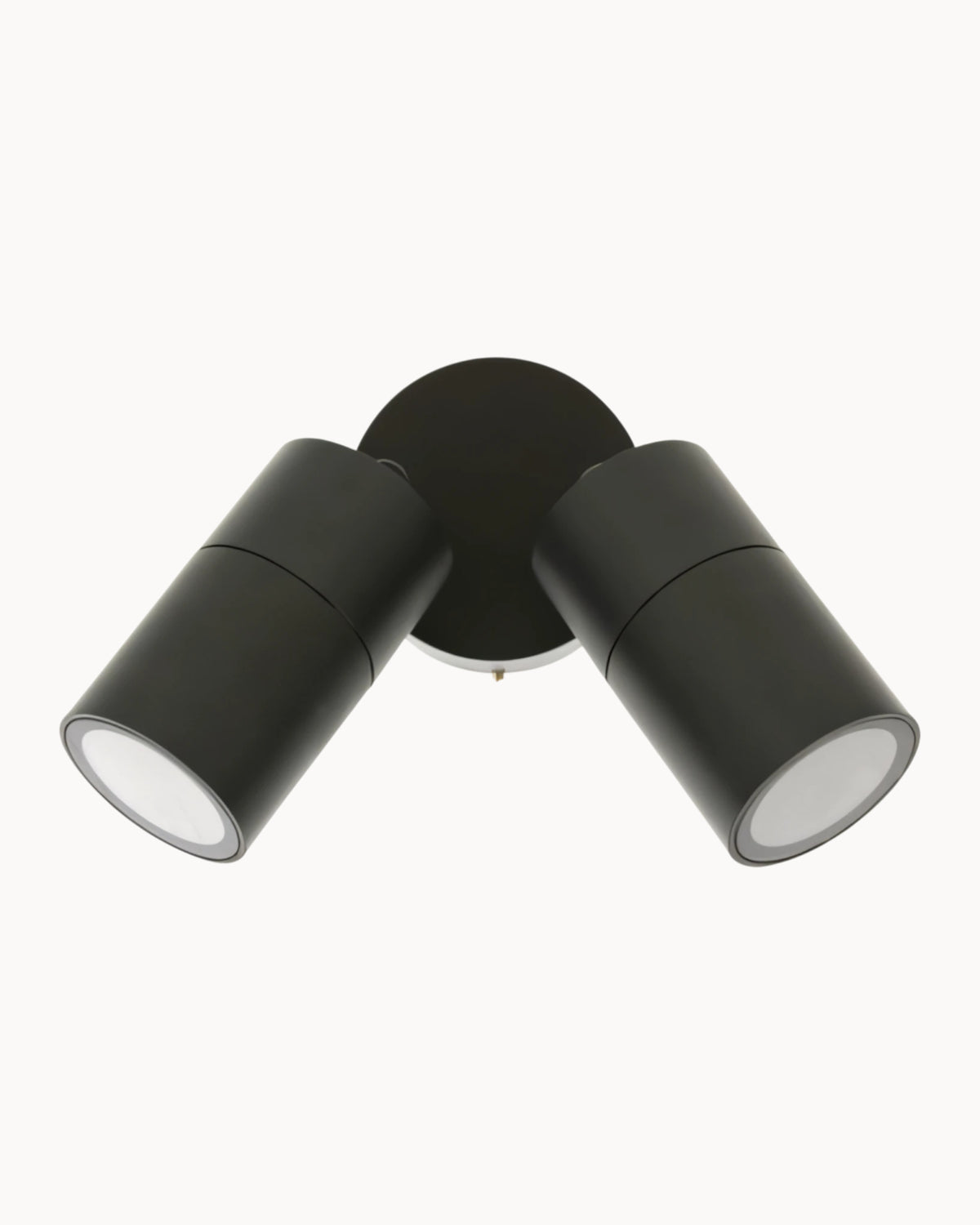 Liro IP65 Twin Adjustable Wall Light Carbon Fibre Blend Black