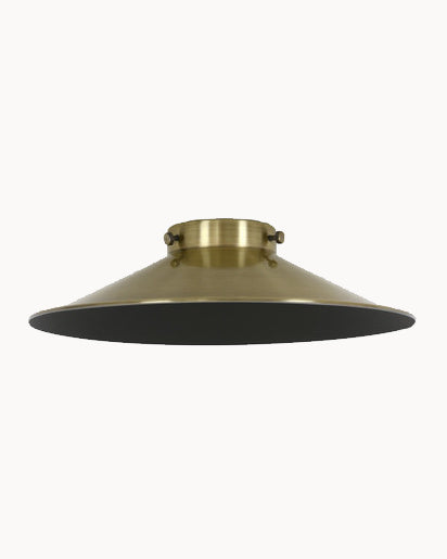 Antique brass metal shade part of our Manor range