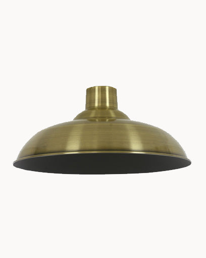Antique brass metal shade part of our Manor range