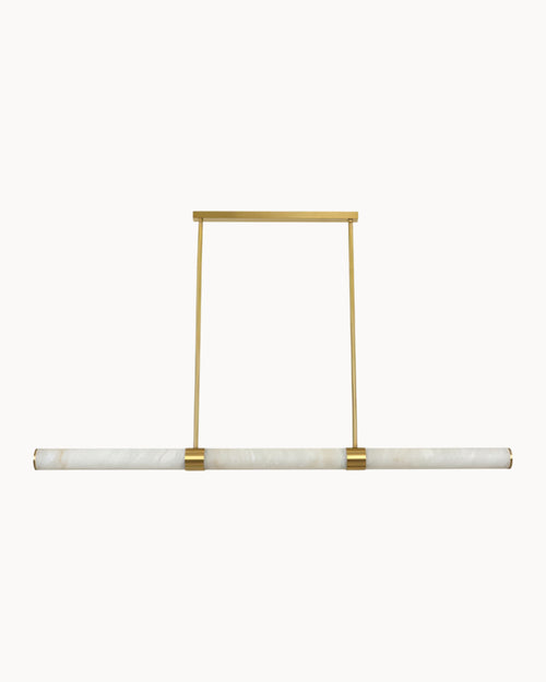 Monroe LED 40W CCT Alabaster Pendant Brass