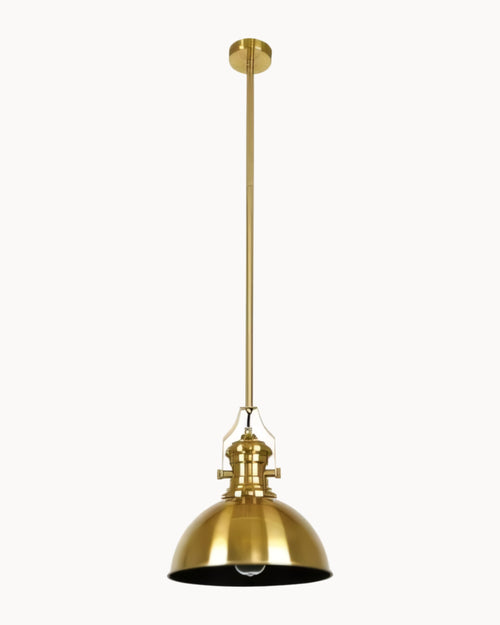 Alfred 1 Light Pendant Brass