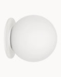 Artis Recessed Wall Light White with Opal Globe