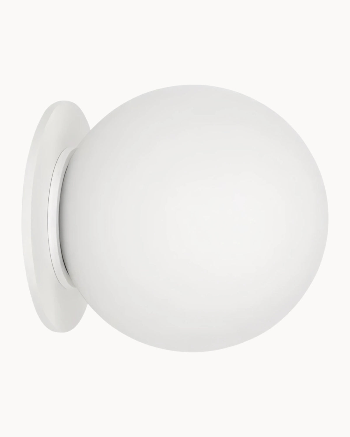 Artis Recessed Wall Light White with Opal Globe