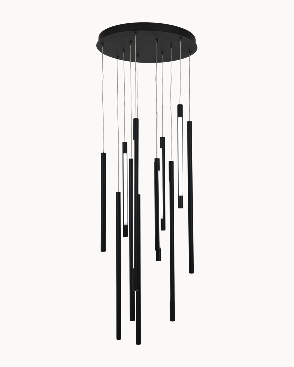 Mondrian 12 Light CCT Dimmable Pendant Black