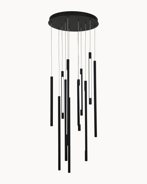 Mondrian 12 Light CCT Dimmable Pendant Black