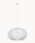 Herman 600mm Oval Pendant White