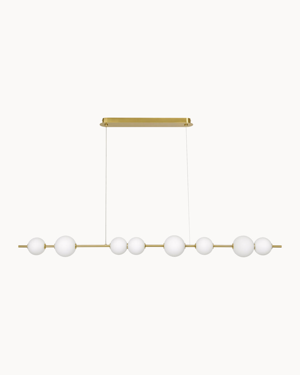 Santos Dimmable Pendant Brass with Opal Glass