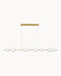 Santos Dimmable Pendant Brass with Opal Glass