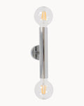 Piero 2 Light Wall Light Chrome