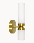 Cassa 1 Wall Light Brass with Opal Glass