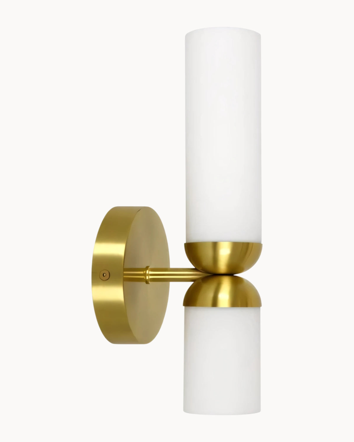 Cassa 1 Wall Light Brass with Opal Glass