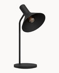 Matt black table lamp