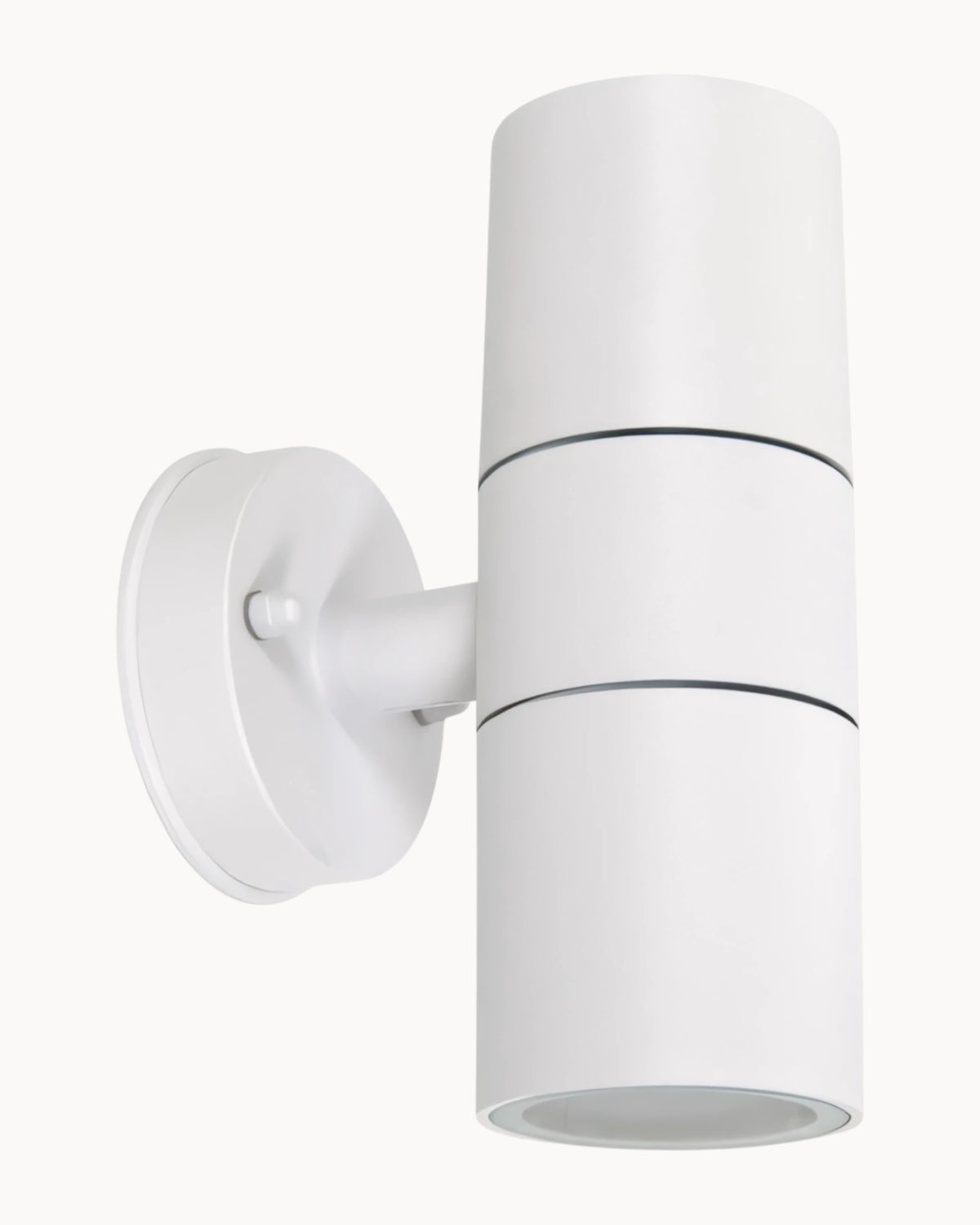 Liro IP65 2 Light Wall Light Carbon Fibre Blend White