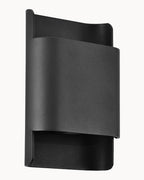 Black up/down wall light