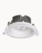 Torio 95mm IP40 10W CCT Tiltable Downlight White