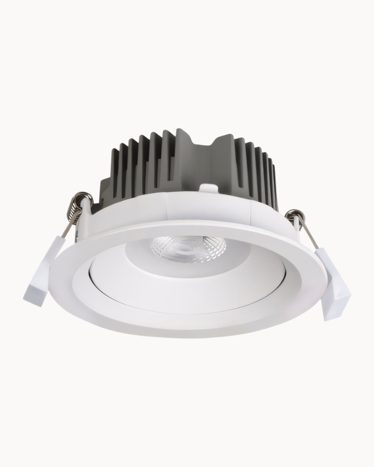 Torio 95mm IP40 10W CCT Tiltable Downlight White