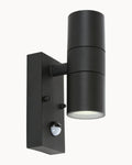 Liro Wall Light with Sensor Black