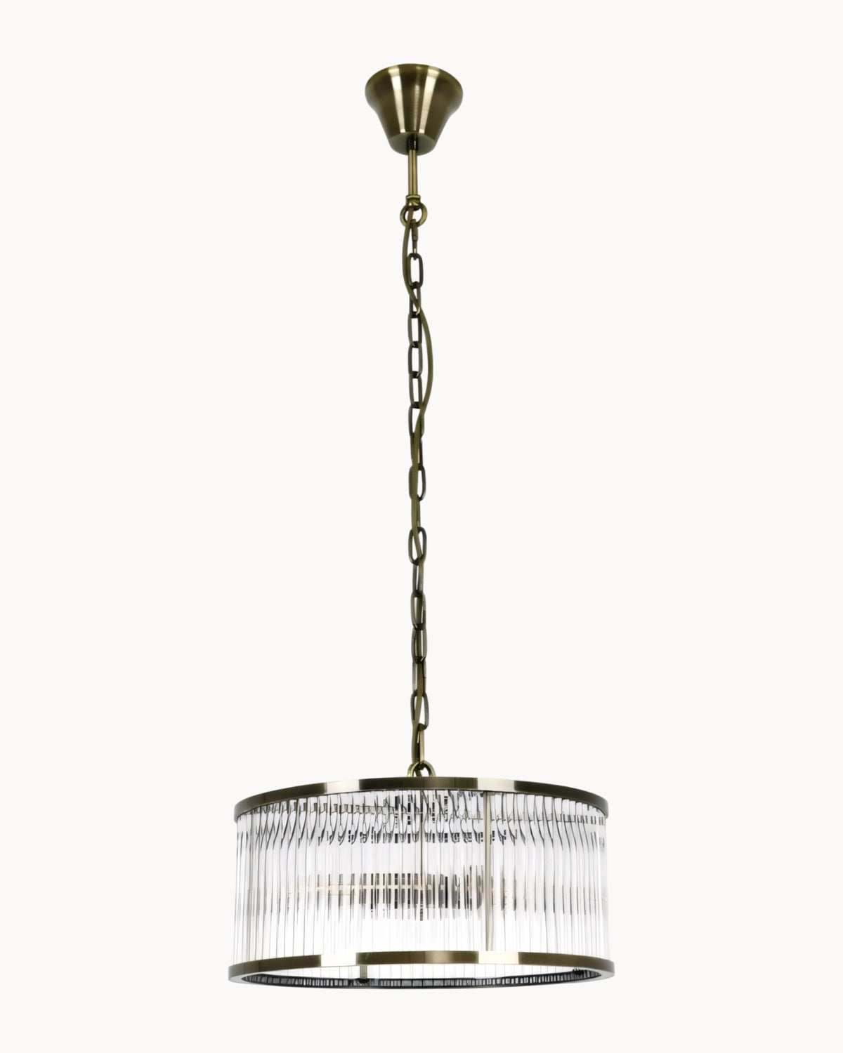Corbelle 400mm 4 Light Pendant Antique Brass