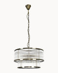 Corbelle 530mm 6+4 Light Pendant Antique Brass