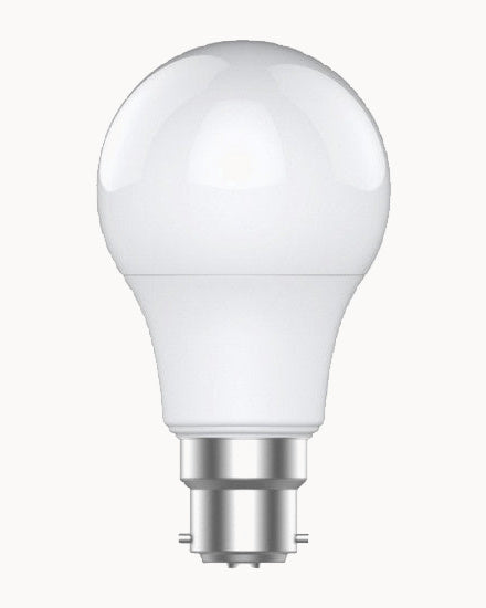 BC/B22 bulb with white finish