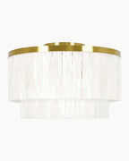 Marmont 10 Light Alabaster Pendant Aged Brass