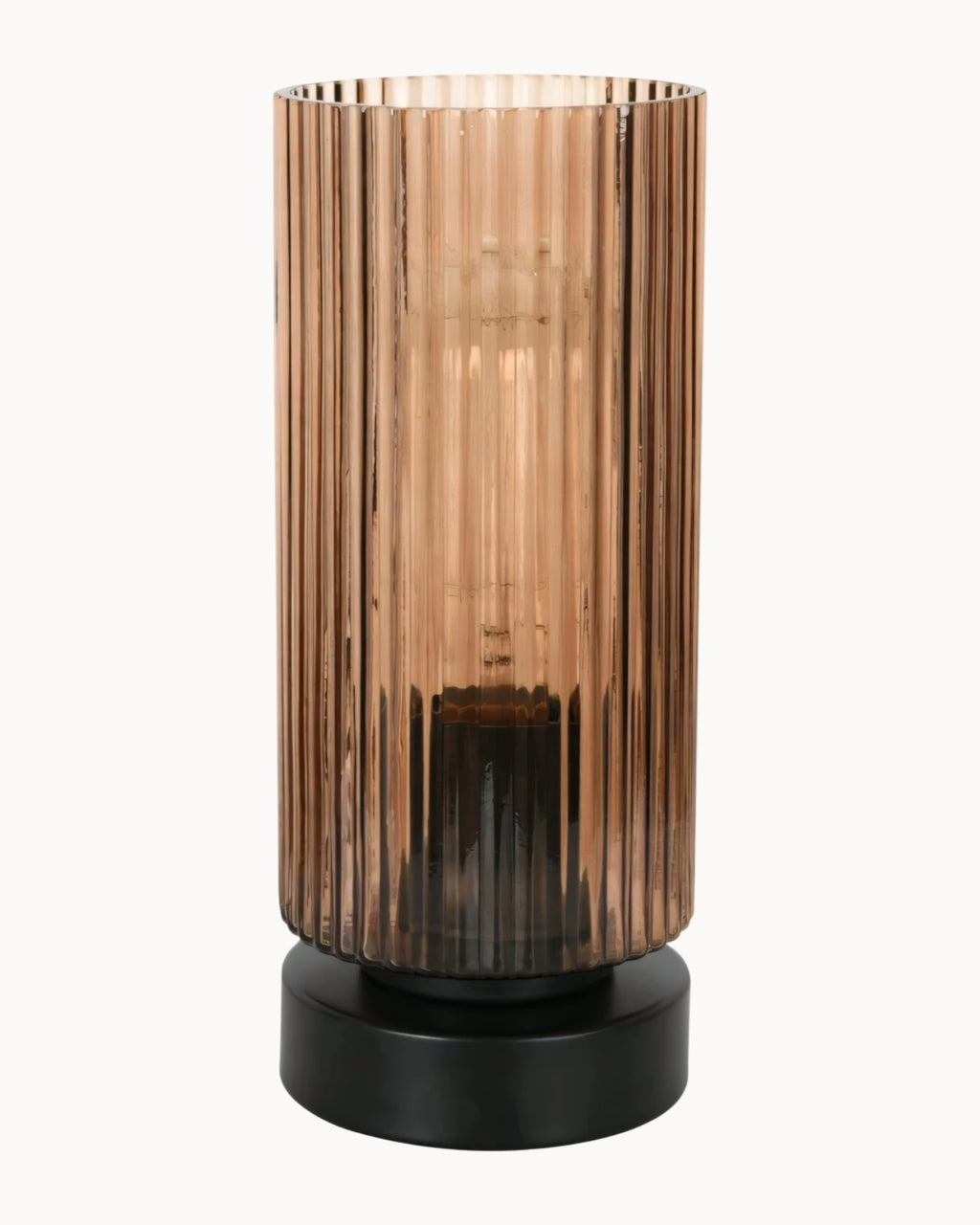 Carle Touch Table Lamp with USB Port Black/Sepia