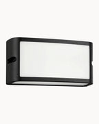 Camarda IP54 Cool White Wall Light Black
