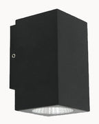 Black LED exterior wall light