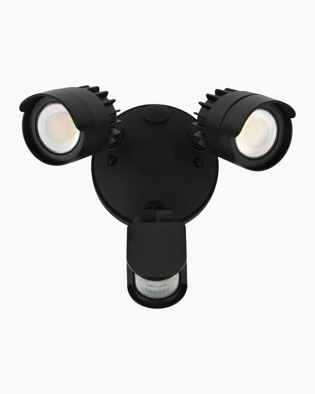 Coronet CCT IP54 Twin Spot with Sensor Black