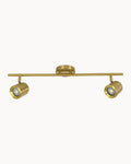 Oblique 2 Bar Spotlight Aged Brass