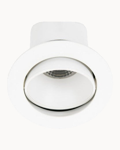 White downlight with gimble