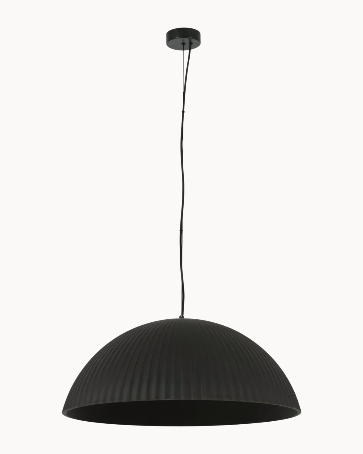 Form 600mm Gypsum Pendant Black