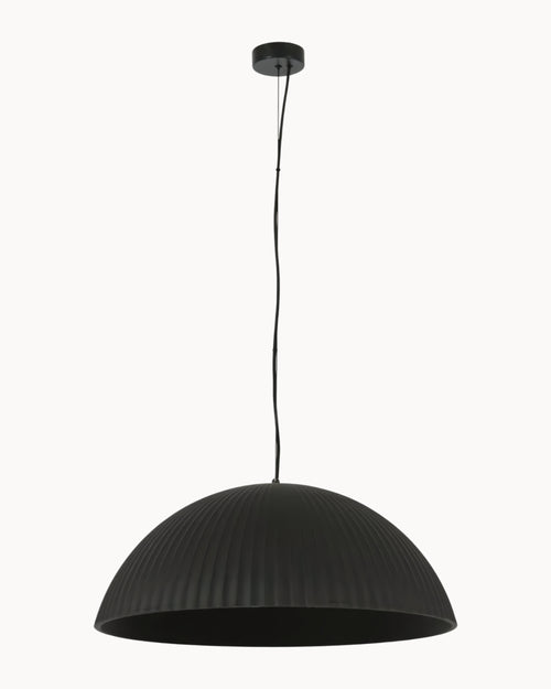 Form 600mm Gypsum Pendant Black