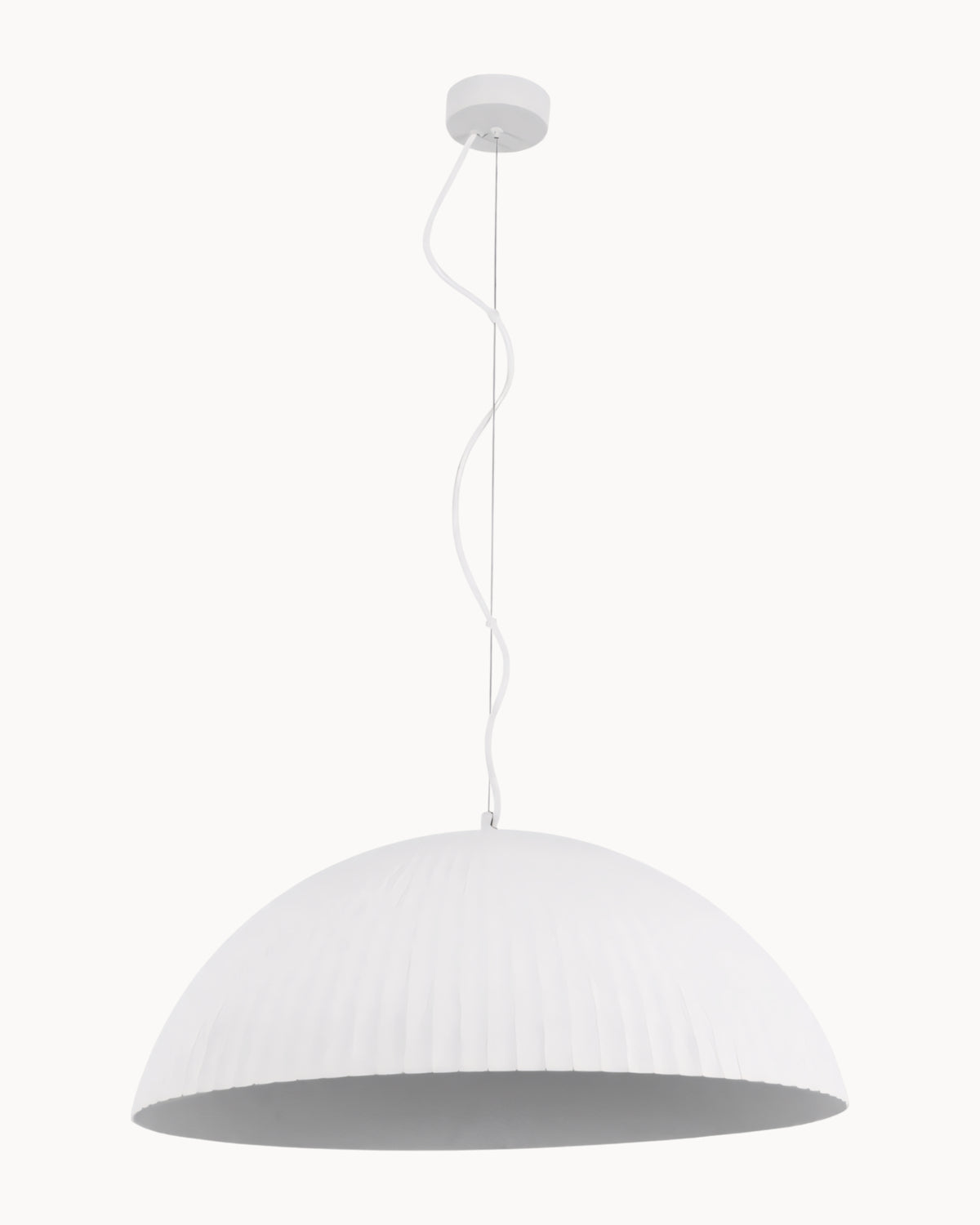 Form 600mm Gypsum Pendant White