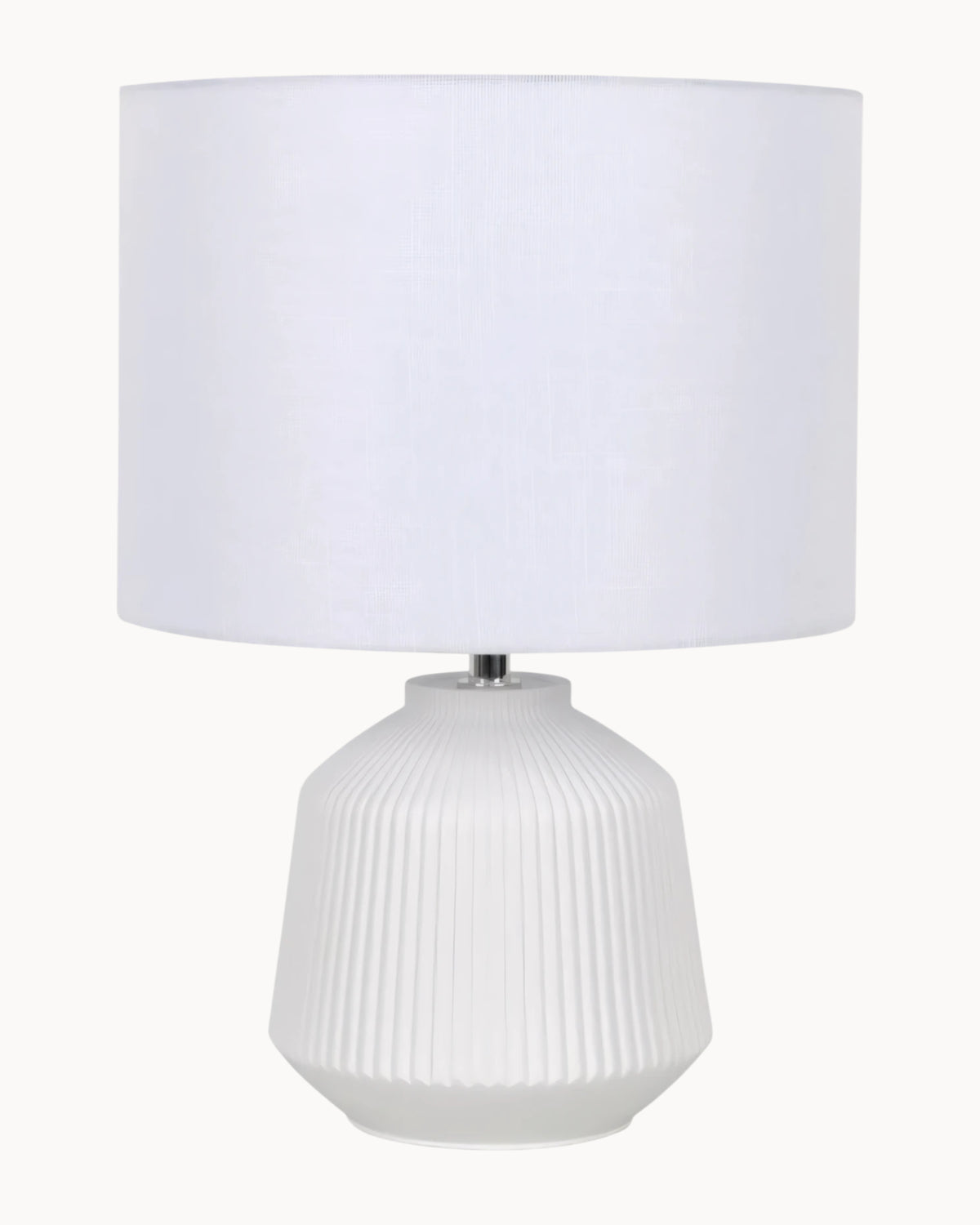 Tolva Table Lamp with White Shade