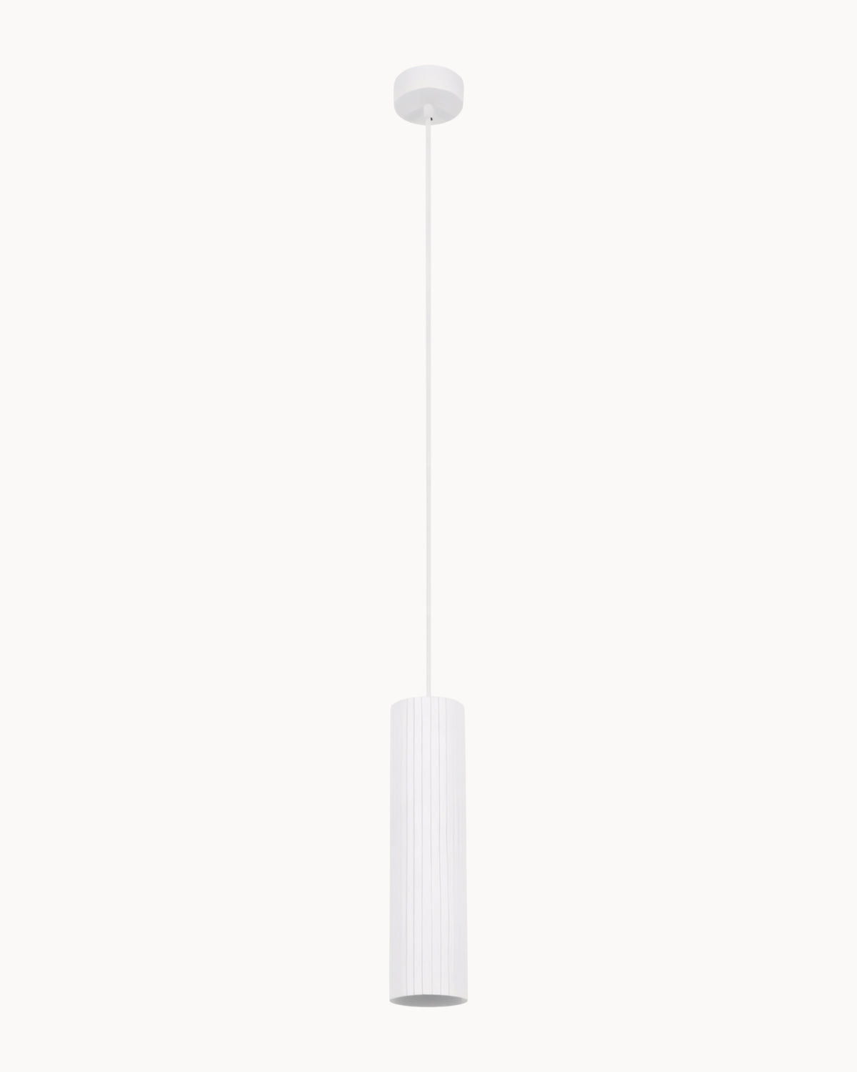 Form Column Gypsum Pendant White