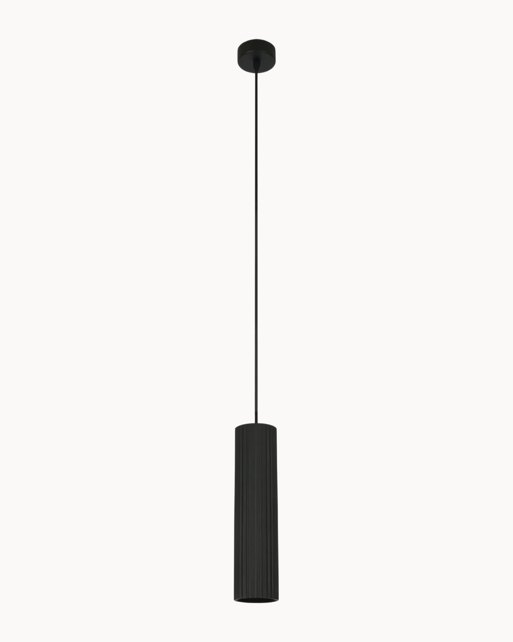 Form Column Gypsum Pendant Black