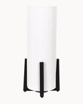 Cabana Table Lamp Black with White Shade